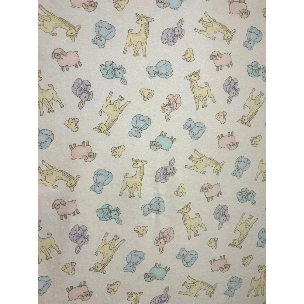 Carters Pastel Baby Blanket Duck Lamb Sheep Giraffe Bunny Rabbit Teddy Bear
